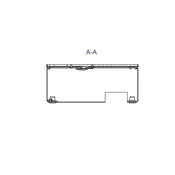 Produktbild UBD 212 001  -  Unterflur-Bodendose UBD 210 inkl. belegtem Deckel aus 4mm SVZ, ohne Schutzkante, mit Ausschnitt